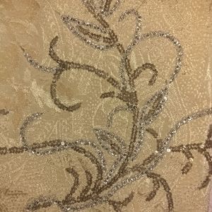 Glam Champagne & Ginger Cocktail Mischka Dress ~S